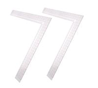 SMASOLO 2 Pièces Règle de Couture Transparente Plastique Équerre Précise pour Modélisme et Coupe de Tissu Outil Portable pour et Créateurs