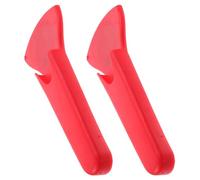 SMASOLO 2 pièces Support Ciseaux avec Manchon Protecteur Porte-ciseaux Cuisine Réfrigérateur Organisateur Aimanté Polyvalent pour Ciseaux Peigne et Rasoir Lot de Rouge