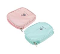 SMASOLO 2 pièces Trousse de Premiers Soins Portable Capacité Pochette de Rangement Résistante et Réutilisable pour Médicaments pour Voyages et Urgences Protection Intégrale par Fermeture