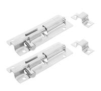 SMASOLO 2 pièces Verrou de Porte Coulissant Acier Inoxydable Loquet de Sécurité Robuste pour Portes Intérieures Fenêtres Volets et Portails Installation Facile pour Maison et Jardin