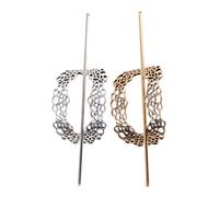 SMASOLO 2 pièces Vintage Hair Pin Stick Set Chinese Style Hair Bun Holder For Women In And Secure Lightweight Accessories For Up-dos And Festivals