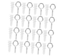 SMASOLO 20 ensembles Kit de Fixations Plaques Plâtre Auto Perceuses avec Vis Œil Ancrages Résistants pour Supports Lourds Chevilles Adaptées Aux Cloisons Sèches Montage Sécurisé pour