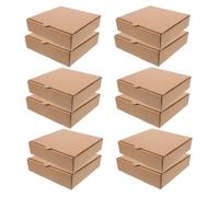 SMASOLO 20 pièces Lot de Boîtes à Pizza Carton Ondulé Résistant Aux Huiles et Fuites Boîte Pâtisserie Pratique et Isolante pour Plats à Emporter Maintien Chaleur