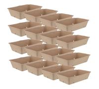 SMASOLO 20 Pièces Pulp Fiber Berry Basket Small Vented Paper Containers For Fruits And Vegetables Breathable Produce Baskets For Farmers Market And Fruit Picking