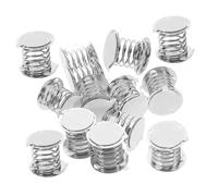 SMASOLO 20 Pièces Socle à Ressort Bases De Ressort De De Tableau De Bord Base De Poupée Secouant La Tête Ressort De Tête Pivotante De Poupée Bases De Ressort De Poupée Métal