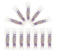 SMASOLO 200 pièces Kraft Paper Chopstick Sleeves With Fish Banner Pattern Laminated Cutlery Bags For Japanese And Korean Cuisine Utensil Holders For Restaurants And Sushi Bars