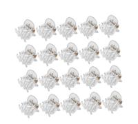 SMASOLO 24 pièces Mini Pinces à Cheveux Transparentes Petites Griffes Octopus Plastique Résistantes pour Femmes et Filles Accessoires Coiffure et Confortables Lot
