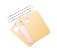 SMASOLO 3 ensembles Palette Maquillage avec Spatules Palette Mélange Fond de Teint Cosmétique pour Ado et Maquilleurs Professionnels Tray Blending pour Précision et Polyvalence