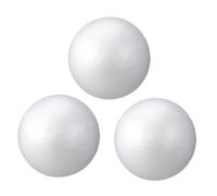 SMASOLO 3 Pièces Boules Mousse Solides Blanches pour Bricolage Garçon Fille Accessoires Décoratifs DIY pour Noël Projet Créatif Facile à Peindre et Coller