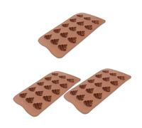 SMASOLO 3 pièces Moule Silicone Rigide Cavités Forme Crottes Moule Gâteau Caca DIY Chocolat Bonbons Glaçons Résistant Four Micro-ondes Congélateur