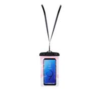 SMASOLO 3 pièces Pochette Téléphone Étanche avec Brassard Étui Tactile Transparent pour Plongée Natation et Activités Aquatiques Lot de Rose