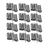 SMASOLO 30 pièces Lot de Clips Câble Acier Inoxydable pour Panneau Solaire Pinces Métalliques Résistantes Corrosion Fixation Stable des Câbles Photovoltaïques Organiseurs Compacts pour