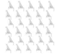 SMASOLO 30 Pièces Lot de Clips Support Étagère Congélateur Plastique Crochet pour Clayette Frigo Accessoires Rangement Réfrigérateur Adaptable