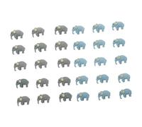 SMASOLO 30 pièces Lot de Mini Modèles Éléphants de Simulation Ornement Compact et Léger pour Décoration de Bureau Maison Jardin ou Balcon Cadeau pour Famille et Amis Couleur Aléatoire