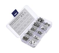 SMASOLO 300 pièces Set de Vis sans Tête Acier Inoxydable Vis de Pression à Pointe Embout Intérieur Assortiment Boîte Pratique pour Fixation Précise