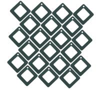 SMASOLO 30pièces Boucles Oreilles Carrées Pour Femmes Pendentifs Breloques Découpées Cadres De Boucles Oreilles Carrés Creux Fournitures De Soi-même