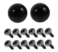 SMASOLO 320 Pièces Yeux Sécurité Plastique Noir avec Rondelles pour Fabrication Poupées DIY Yeux Crochet Animaux Accessoires Robustes pour Amigurumis et Jouets Faits Main