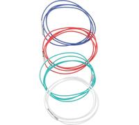 SMASOLO 4 Câbles Phono Stéréo Stables pour Tourne-Disque, Fils Conducteur Multi-Usage Rouge Blanc Bleu Vert, Accessoires de Câbles D’Alimentation pour Équipement Audio, Compatibles