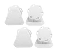 SMASOLO 4 Clips de Verrouillage pour Visière de Casque de Football Américain, Fixations de Remplacement Universelles, Accessoire de Réparation Blanc, Maintien Sécurisé pour Entraînements