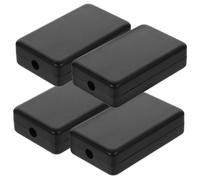 SMASOLO 4 pièces Boîte de Jonction Électrique Étanche Noire pour Projets Pcb Extérieurs Boîte de Dérivation Légère et Portable pour Éclairage LED et Installations Extérieures