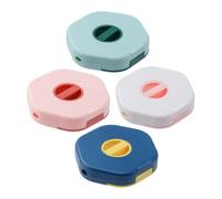 SMASOLO 4 pièces Boîte de Rangement Câbles avec Enrouleur Rotatif Multifonction Support Téléphone Intégré Organiseur pour Chargeurs Écouteurs et Câbles USB Pratique et Portable
