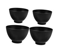 SMASOLO 4 pièces Bol Silicone pour Masque Facial Bols Empilables Larges pour Mélange DIY Résistant Facile à Nettoyer Accessoires Compacts pour Soins Esthétiques