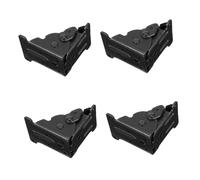 SMASOLO 4 Pièces Charnières De Meubles Pliants Charnière De Positionnement à 90 Degrés Ressorts De Porte De Garage Noir Acier Laminé à Froid