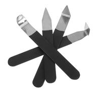 SMASOLO 4 pièces Couteaux de Sculpture Acier Inoxydable Outils Façonnage Poterie pour Argile et Modelage Kit de Découpe Métallique Ergonomique sans Fatigue pour Artisans et Amateurs