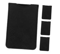 SMASOLO 4 pièces Étui de Rangement pour Peignes Cuir PU Souple Pochette Protectrice Multifonction pour Peigne Pince à Cils et Ciseaux de Coiffure Sac Portable pour Coiffeurs Noir