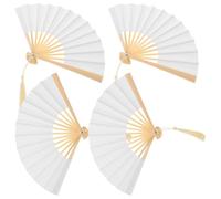 SMASOLO 4 pièces Mini Éventails Pliants pour Poupées Petit Éventail Poche Portable Accessoire Décoration Pour Costume et Photographie