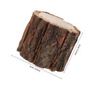 SMASOLO 4 pièces Pot de Fleurs Bois Rustique Cache-Pot Étanche pour Plantes Grasses Décoration Intérieure Champêtre et Support Naturel pour Plantes