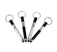 SMASOLO 4 Pièces Stylet Tactile Portable Forme de Stylo Anneau Porte Clés Capacitif Outil Décriture et Kit pour Téléphone et Écran Tactile