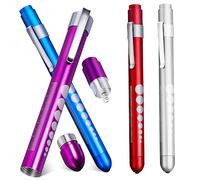 SMASOLO 4 pièces Stylo Lumineux Rechargeable de Diagnostic pour Infirmières et Médecins avec Clip de Poche Lumière Douce pour Patients Design Compact et pour