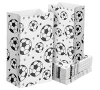 SMASOLO 40pièces Sacs Football Papier Sachets Fête De Football Sachets à Bonbons Sacs Pour Friandises Fournitures De Fête