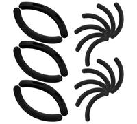 SMASOLO 48 Recharges de Coussinets en Silicone Souple pour Recourbe-Cils Kit de 48 Pièces Noir avec Boîte de Rangement Transparente Coussinets de Rechange Petite Taille pour Maquillage