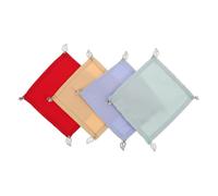 SMASOLO 4pièces Couvre-Verres à Vin Lot Breloques Voiles Lavables Et Portables Anneaux pour Repas Plein Air Protection