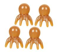 SMASOLO 4pièces Masseur De Chevelu Pieuvre Lot De Outil De Massage Portable Pour Maison Bureau Voyages Soulageant Tensions