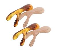 SMASOLO 4pièces Outil De Massage Du Visage Et Du Nez Résine Grattoir à Nez Et De Chevelu Accessoire Pour Salons De Beauté Et Usage Domestique