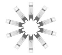 SMASOLO 5 Paires de Rallonges D'axe de Vélo en Métal Argenté 14 X 3,1 X 1,5 Cm Kit de Boulons D'extension pour Stabilisateurs, Accessoires D'entraînement Vélo Garçon et Filles,