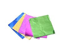 SMASOLO 5 paquets Papier Demballage Alimentaire Aluminium Papier Cadeau pour Chocolat Bonbons Surface Lisse Confiserie Sûr et Pratique Couleur Aléatoire Couleur Aléatoire