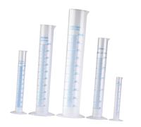 SMASOLO 5 pièces Cylindres Gradués de Laboratoire Plastique et Stable Mesure Précise pour Usage Scientifique École et Cuisine