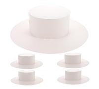 SMASOLO 5 pièces DIY Paper Hats For Sun Hats For Beach And Painting Creative Craft Kit Easy To Decorate And Family Fun