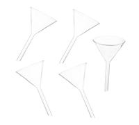 SMASOLO 5 pièces Entonnoir Triangulaire Verre Résistant Haute Température Filtrage Chimie Analytique Outil Laboratoire et Réutilisable