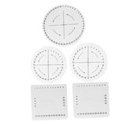SMASOLO 5 Pièces Kit de Disques de Carrés et Ronds EVA pour Bracelets DIY Outil Flexible pour Fil Macramé et Cordon de Loisirs Créatifs Adapté Aux Débutants Toute la Famille