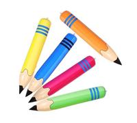 SMASOLO 5 Pièces Lot de Crayons Gonflables Géants PVC pour Événements Sportifs et Enseignement Maternelle Multifonction pour Jeux et Décorations Fête Scolaire