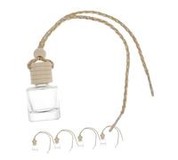 SMASOLO 5 pièces Lot de Flacons Vides pour Voiture Diffuseurs Suspendus Huiles Essentielles Désodorisants Rechargeables Élégants et Décoratifs pour Intérieur Automobile