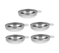SMASOLO 5 Pièces Plateaux de Pesée Acier Inoxydable pour Balances de Cuisine et Bijoux Plateaux pour Précision et Adaptés pour Pesée Électronique et Mesure Fine