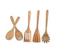 SMASOLO 5 Pièces Set Ustensiles Cuisine Chaleur Cuillères et Spatules pour Cuisson Haute Température Accessoires et Élégants pour Cuisine