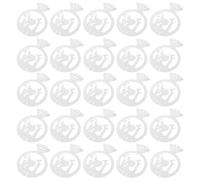 SMASOLO 50 Pièces Étiquettes Verres à Vin Papier Blanc Marqueurs de Boissons Résistants pour Mariages et Fêtes Cartes Noms pour Verres à Flûte Accessoires de Célébration Polyvalents