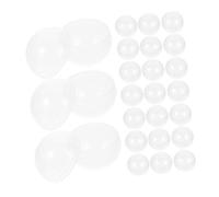 SMASOLO 50 pièces Lot de Boules Transparentes Rondes pour Distributeur Automatique Capsules Vides Réutilisables pour Fêtes Rangement et Emballage de Petits Cadeaux